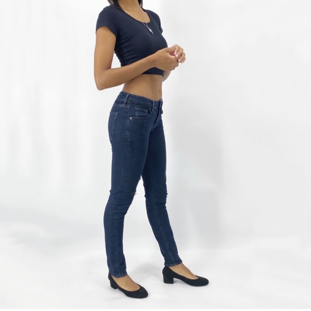 Aritzia AGOLDE Lara Distressed Skinny Jeans